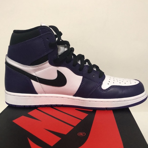Nike Air Jordan 1 Retro High OG Court Purple 2.0 Shoe Men's Size 10 555088-500 - Picture 6 of 9